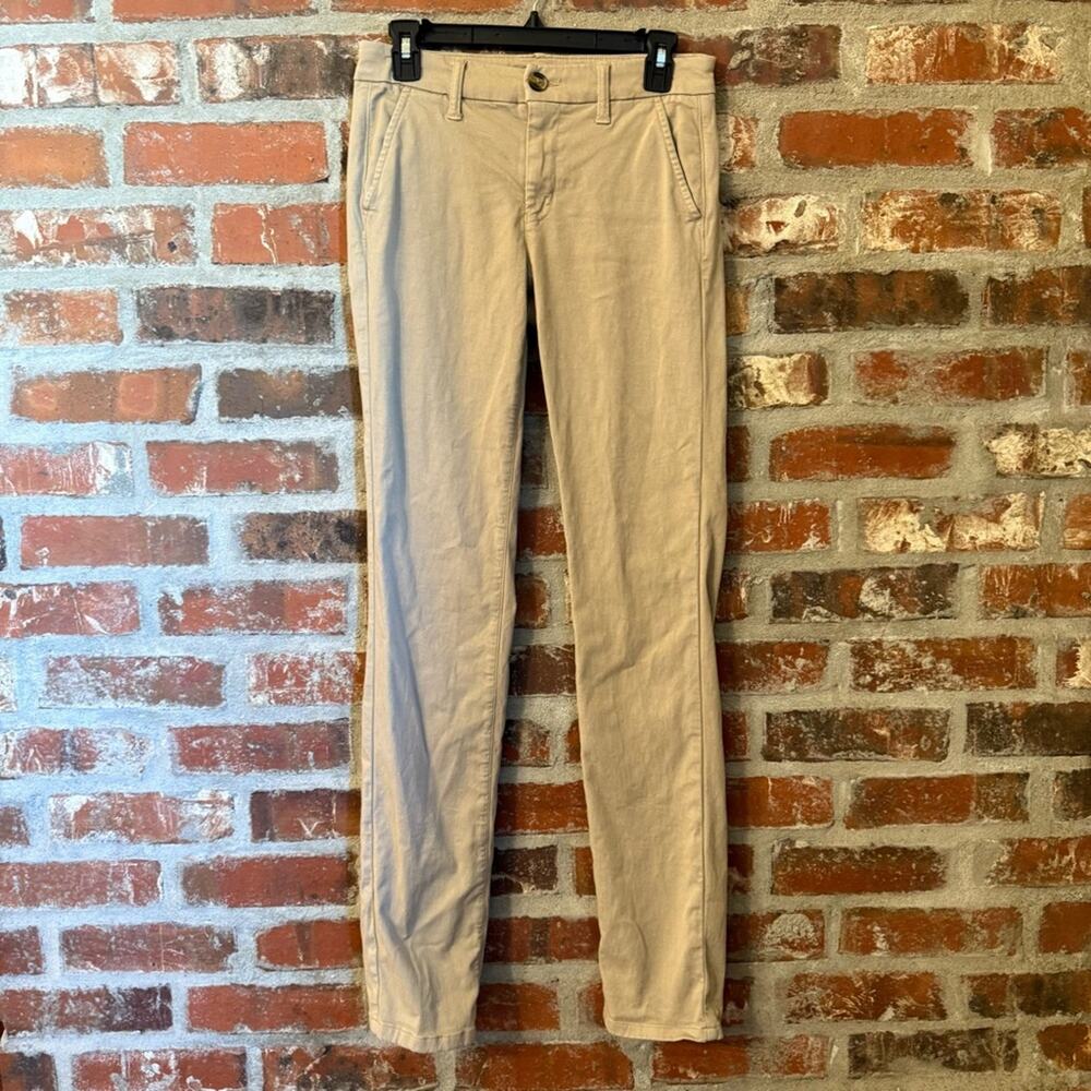 P174 / #278 American Eagle Outfitters Beige Skinny Pants